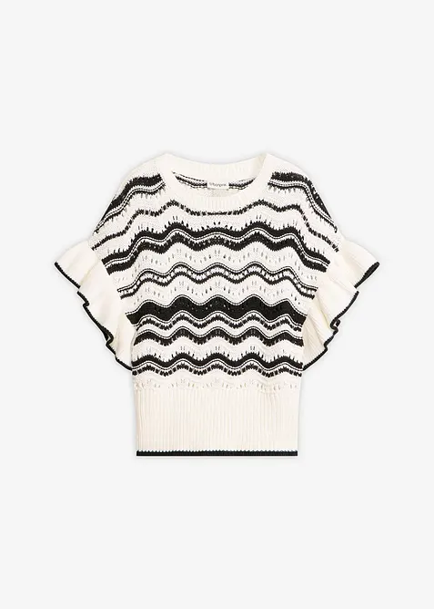 T-shirt en maille, bonprix