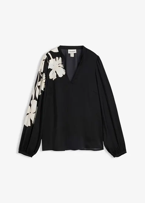 Blouse en mousseline imprim&eacute;e, bonprix