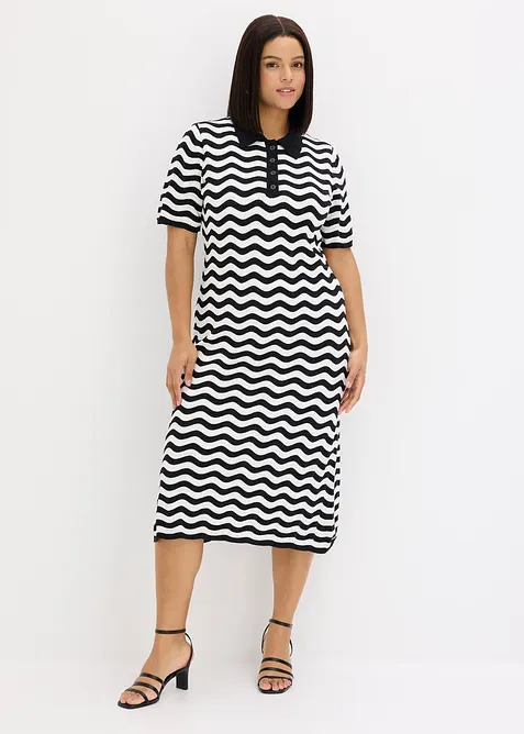 Strickkleid aus reiner Baumwolle, bonprix