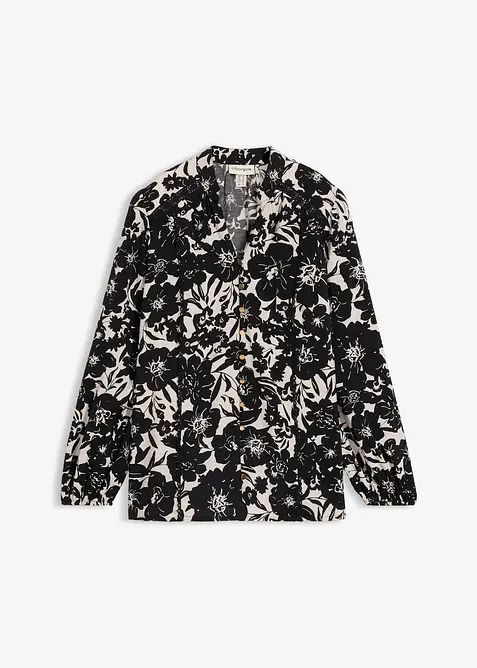 Bluse mit Spitzenb&auml;ndern, bonprix