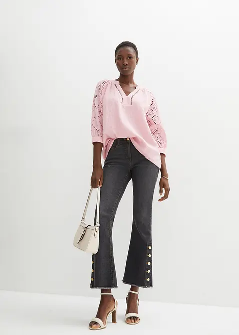 Tunika aus luftigem Musselin, bonprix