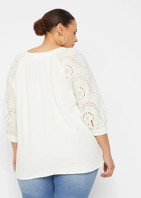 Tunika aus luftigem Musselin, bonprix