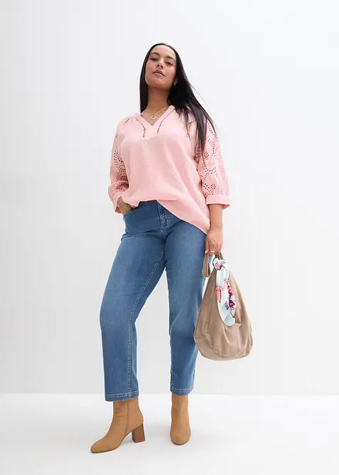 Tunique a&eacute;rienne en gaze de coton, bonprix