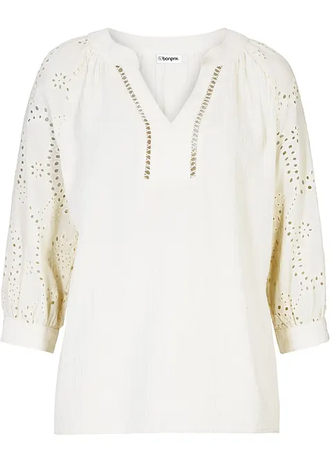 Tunika aus luftigem Musselin, bonprix
