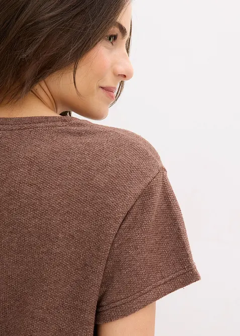 Hausanzug aus weichem Strukturstoff, bonprix