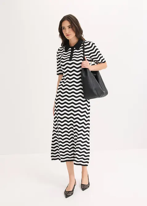 Strickkleid aus reiner Baumwolle, bonprix