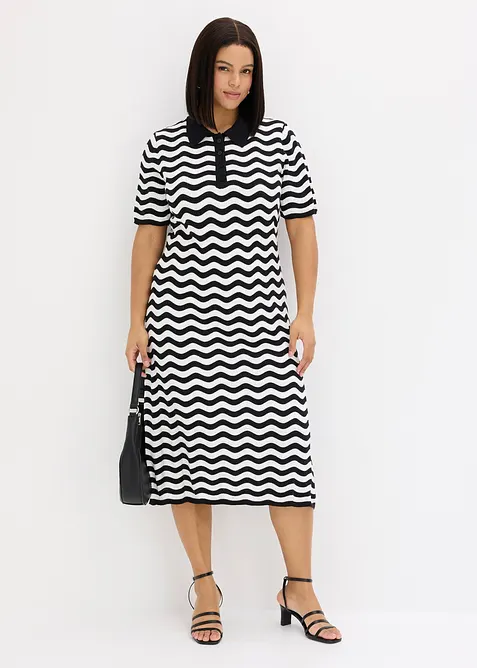 Strickkleid aus reiner Baumwolle, bonprix