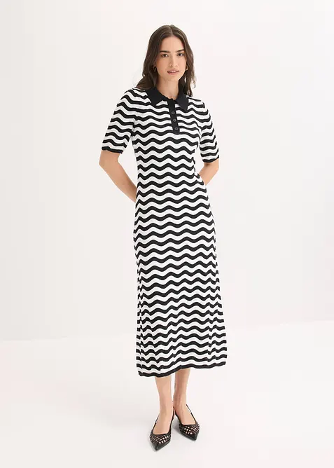 Strickkleid aus reiner Baumwolle, bonprix