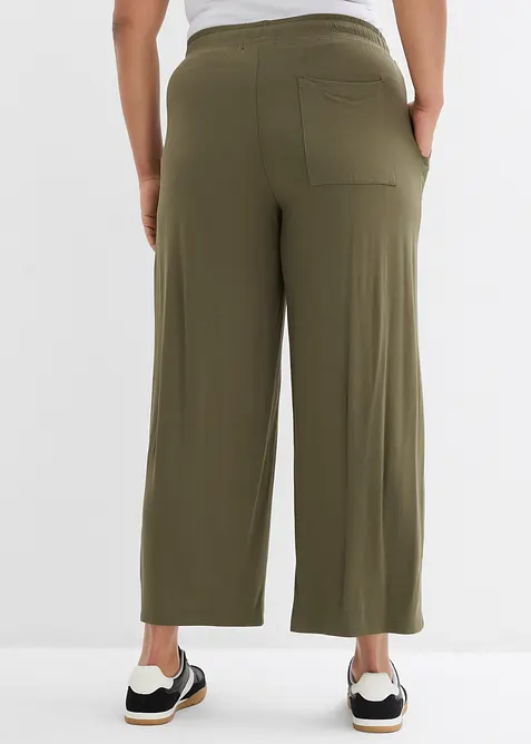 Pantalon fluide en jersey viscose extensible, bonprix