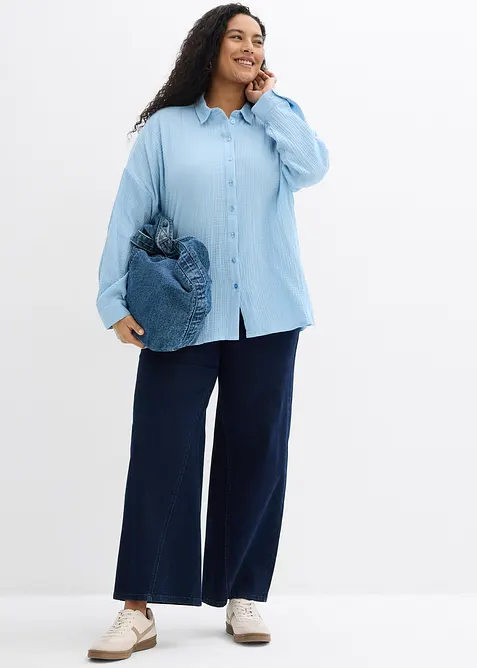 Chemisier ample, effet used, bonprix