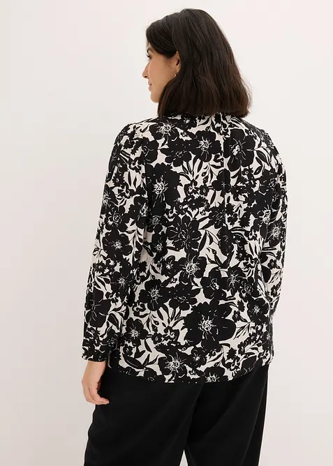 Bluse mit Spitzenb&auml;ndern, bonprix
