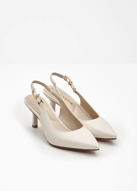 Slingpumps mit schmalem Absatz, bonprix