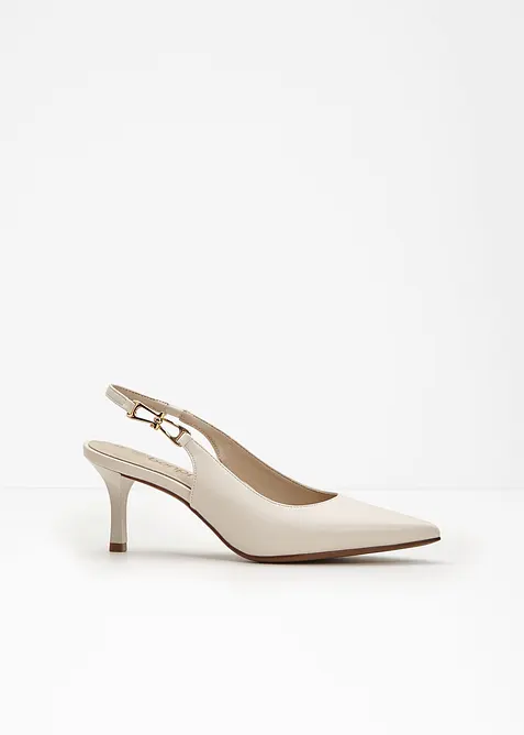 Slingpumps mit schmalem Absatz, bonprix