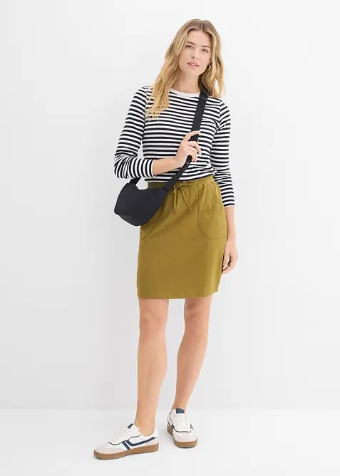 Stretch-Rock aus Bio-Baumwolle mit Stretch, bonprix