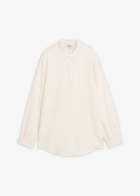 Longbluse aus luftigem Musselin, bonprix