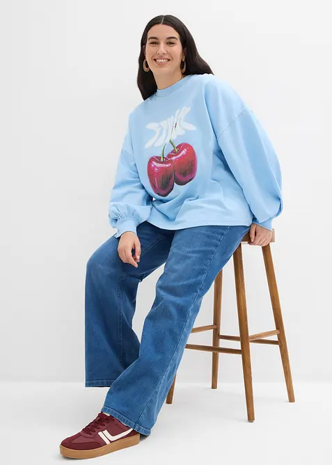 Sweat oversize 100% coton, bonprix