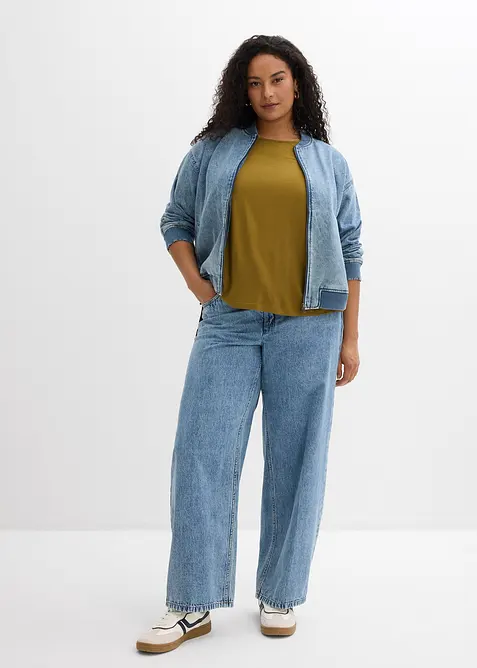 Boxy-Shirt aus softem Viskose-Mix, bonprix