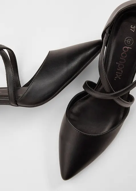 Spangenpumps mit schmalem Absatz, bonprix