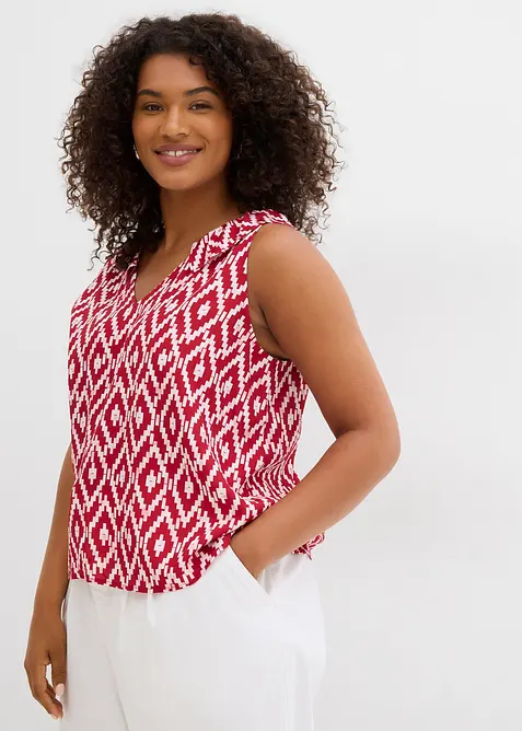 Blouse sans manches en viscose fluide, bonprix