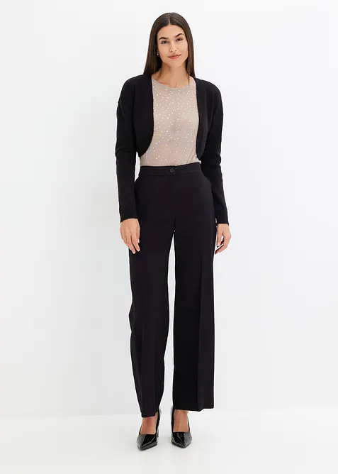 Langarmshirt aus Glitzer-Mesh, bonprix