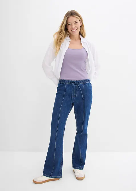 Lot de 3 tops &agrave; bretelles spaghetti 100% coton, bonprix