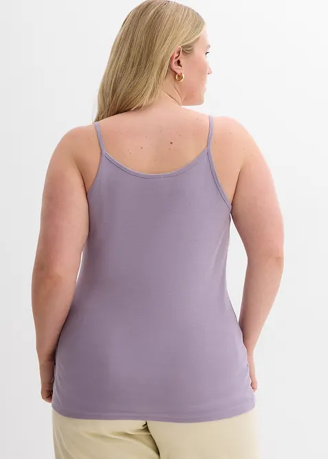 Spaghettitr&auml;ger-Top aus reiner Baumwolle (3er Pack), bonprix