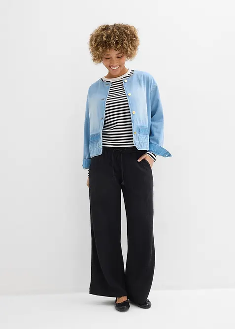 Palazzo-Hose aus luftigem Musselin, bonprix