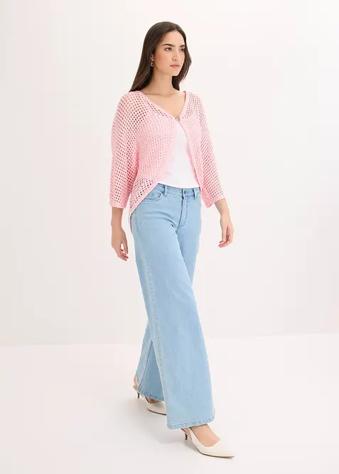 Ajour-Strickjacke, bonprix