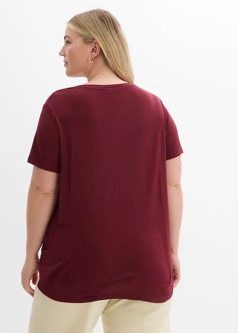 T-shirt long en viscose douce, bonprix