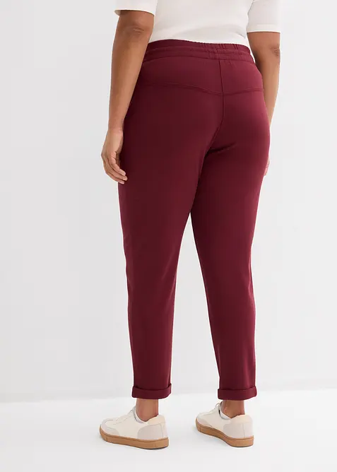 Pantalon jogger en viscose m&eacute;lang&eacute;e, bonprix