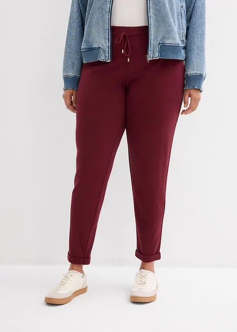 Pantalon jogger en viscose m&eacute;lang&eacute;e, bonprix