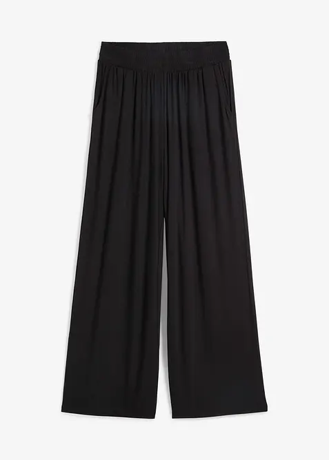 Pantalon fluide en jersey viscose, longueur 7/8, bonprix