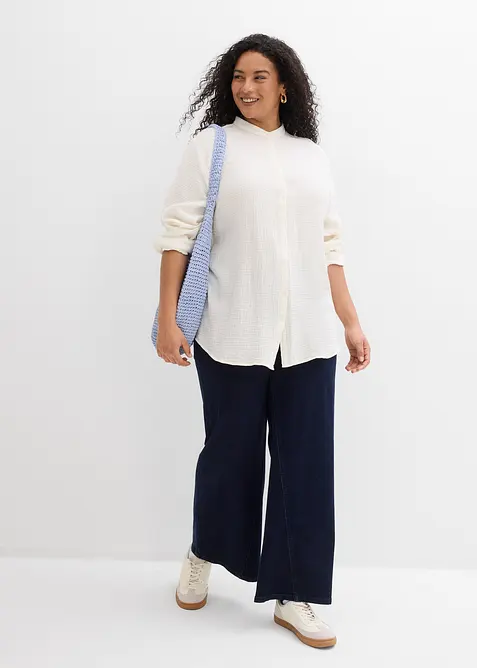 Chemisier long en gaze de coton, bonprix