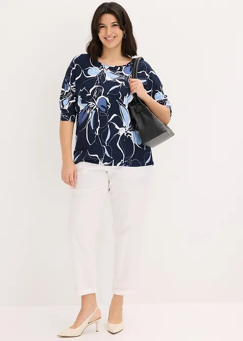 T-shirt manches chauve-souris &agrave; imprim&eacute; floral, bonprix