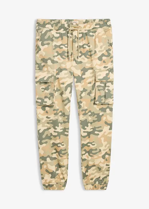 Pantalon jogger cargo droit, regular, bonprix