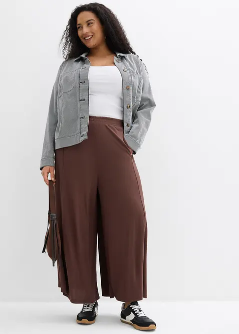 Jersey-Culotte mit weitem Bein, bonprix