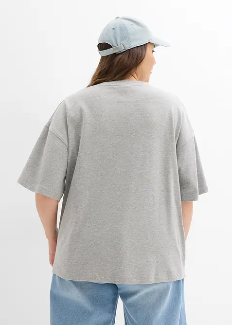 T-shirt &eacute;pais oversize 100% coton, bonprix