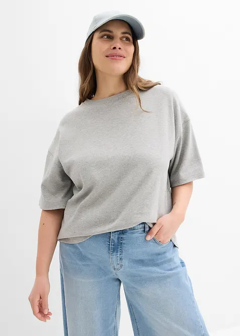 T-shirt &eacute;pais oversize 100% coton, bonprix