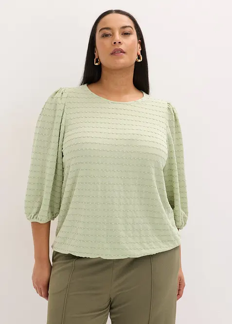 Tunique en jersey textur&eacute;, bonprix