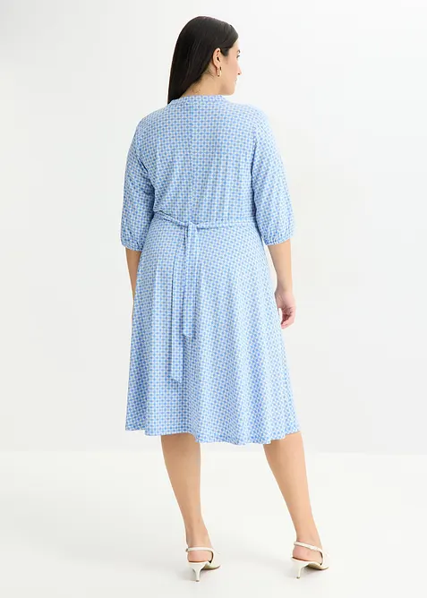 Jersey-Blusenkleid mit Bindeband (2.tlg-Set), bonprix