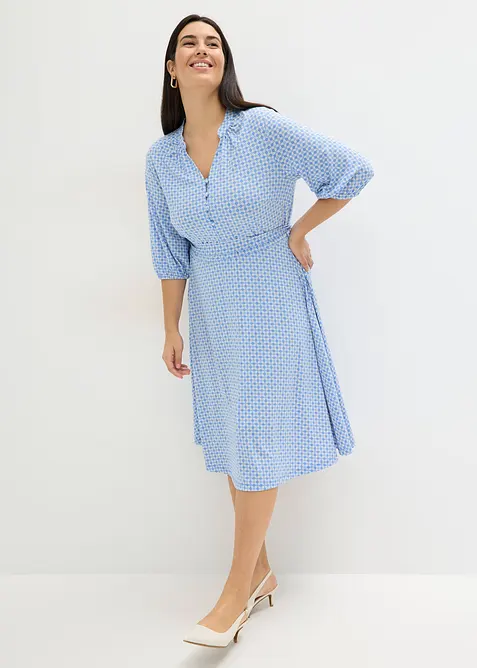 Jersey-Blusenkleid mit Bindeband (2.tlg-Set), bonprix