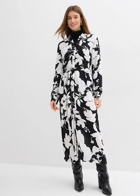 Robe-chemise en viscose fluide, bonprix