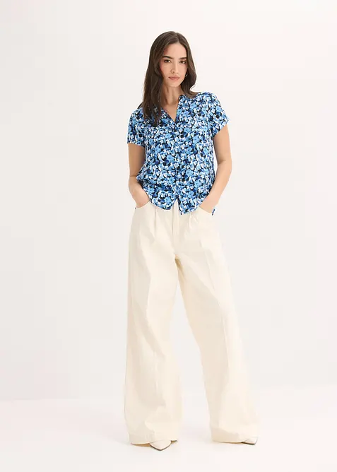 Chemisier manches courtes 100% viscose, bonprix