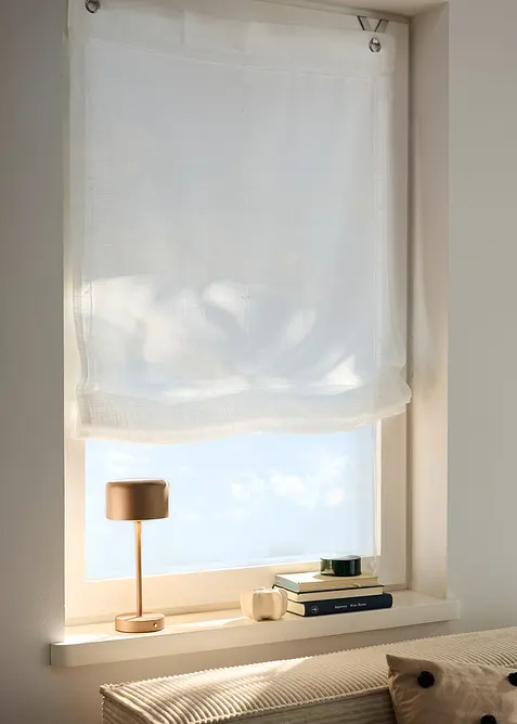 B&auml;ndchenrollo in Leinen Optik, bonprix