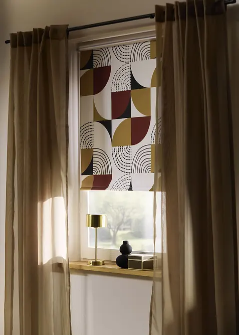 Store enrouleur occultant &agrave; imprim&eacute; r&eacute;tro, bonprix