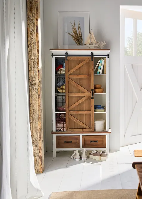 Vorhang mit gewebten Streifen (1er Pack), bonprix