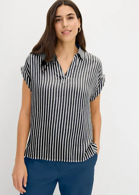 Blouse manches courtes en viscose fluide, bonprix
