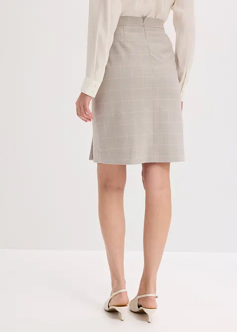 Jupe crayon &agrave; carreaux &eacute;cossais, bonprix