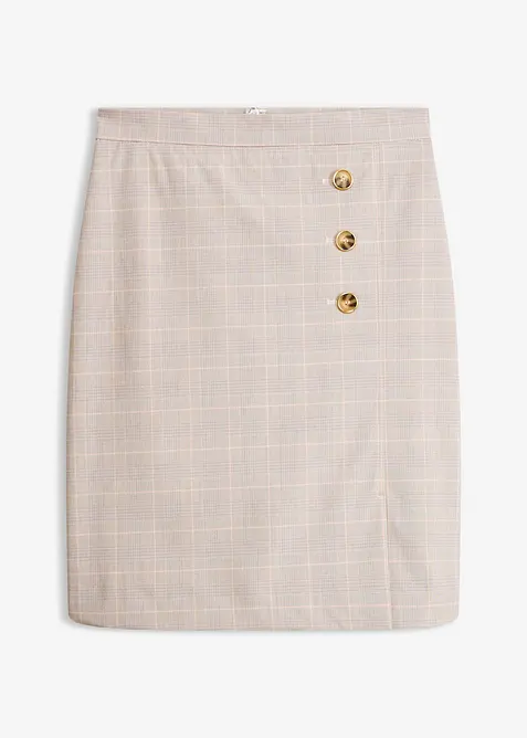 Jupe crayon &agrave; carreaux &eacute;cossais, bonprix