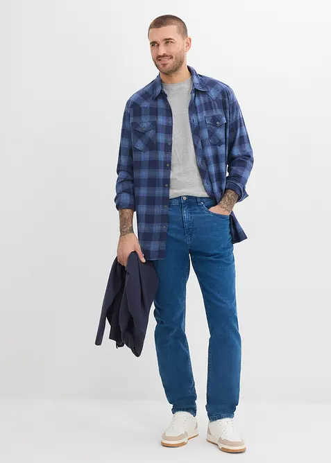 Classic Fit Stretch-Jeans, Tapered, bonprix